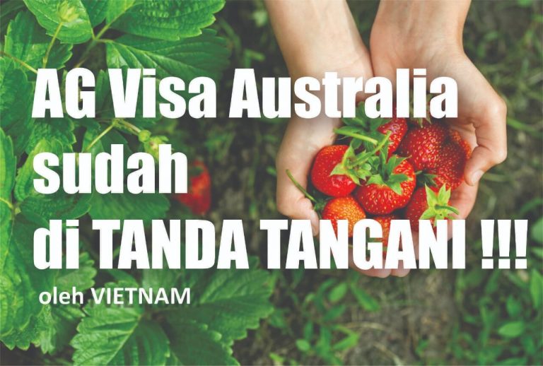 AG Visa Australia sudah di tanda tangani