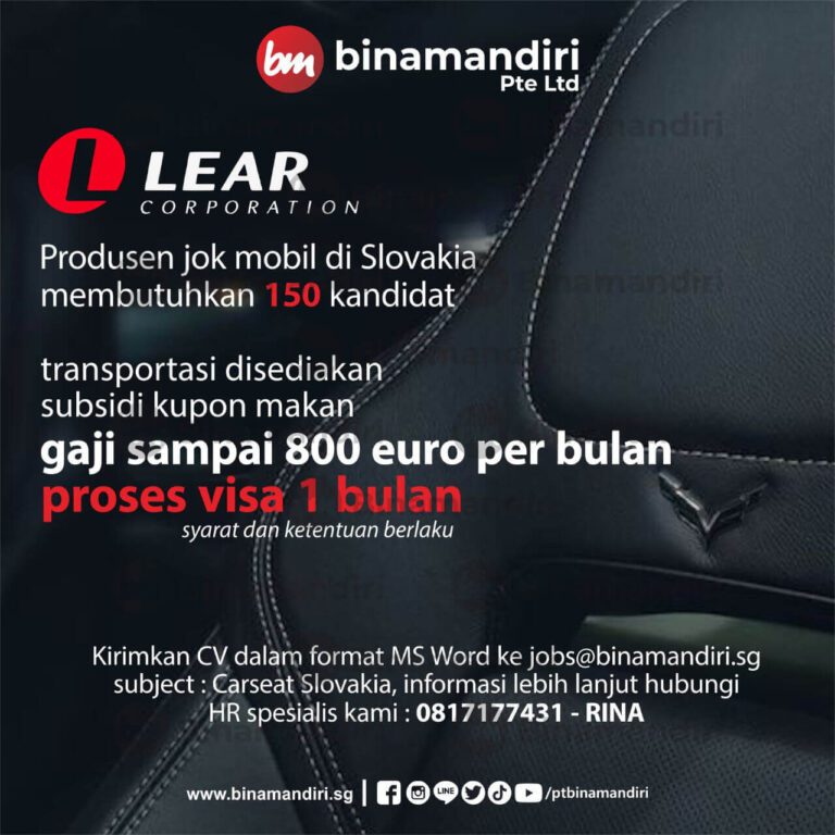 Slovakia - Lear ( Car Seat Factory)