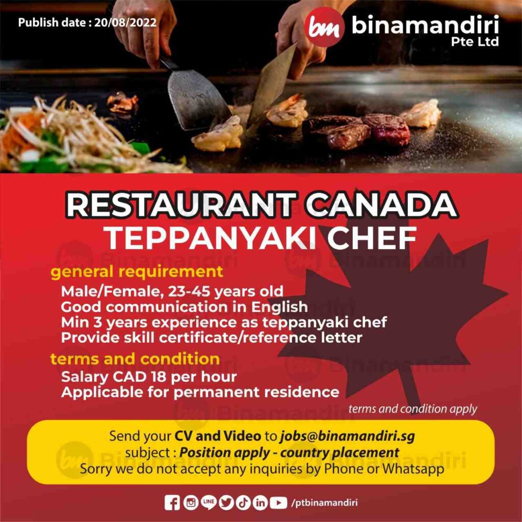 Canada - Teppanyaki Chef