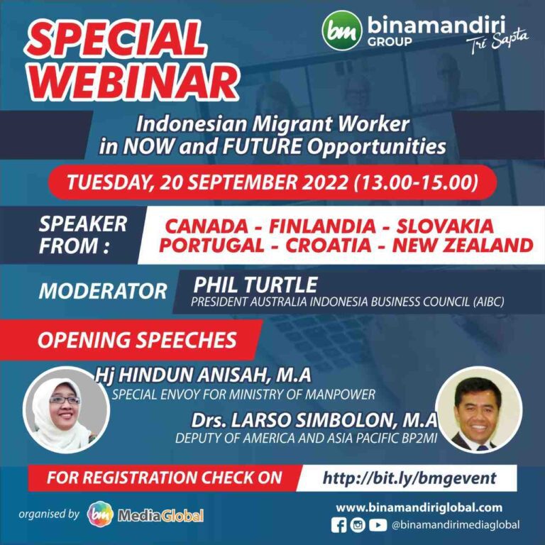 Webinar - Indonesian Migrant Workers in Now and Future Opportunity