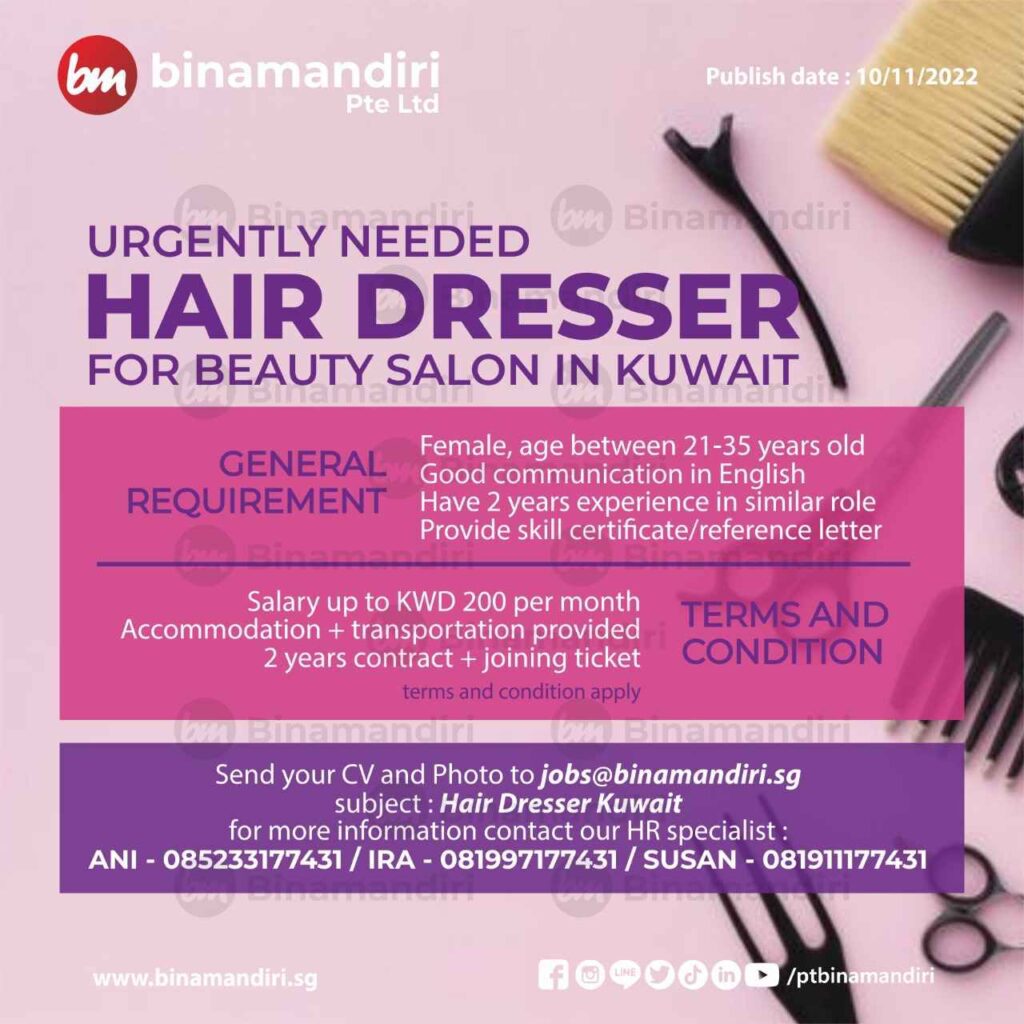 Kuwait - Hair Dresser