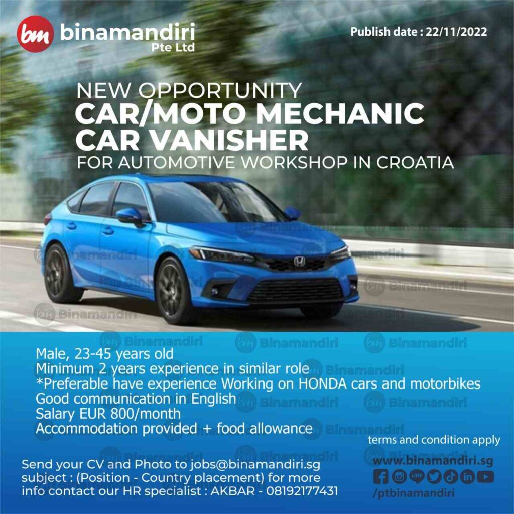 Croatia - Car Mechanic & Vanisher