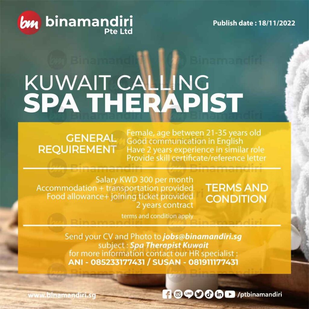 Kuwait - Spa Therapist
