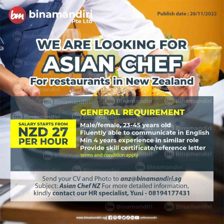 New Zealand - Asian Chef