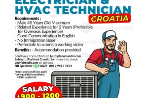 Croatia – Electrician & HVAC Technician