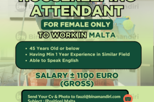 MALTA – HOUSEKEEPING ATTENDANT