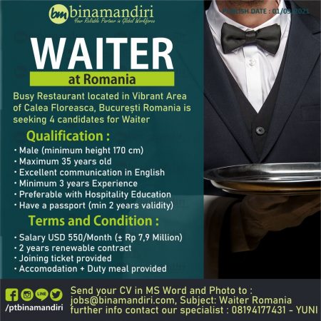 Romania - Waiter