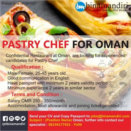 Oman - Pastry Chef